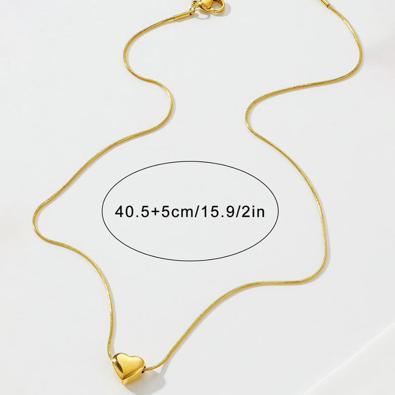 Premium Anti Tarnish Stainless Steel Jewellery for Everyday - Heart Themed Jewellery