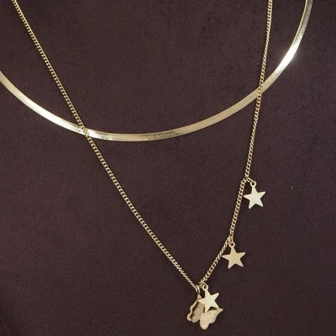 Premium Anti Tarnish Stainless Steel Jewellery for Everyday - Star Link Butterfly Pendent Necklace