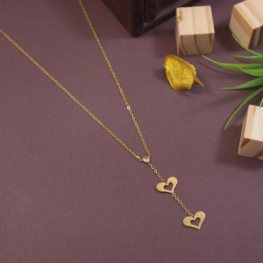 Premium Anti Tarnish Stainless Steel Jewellery for Everyday - Double Heart