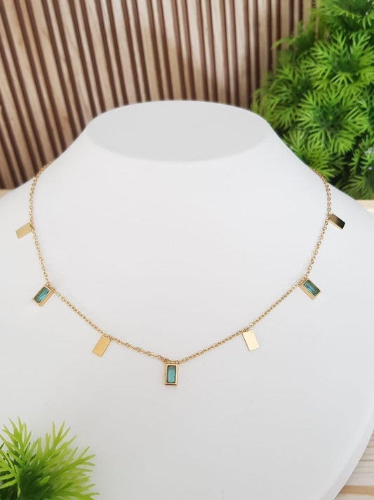 Premium Anti Tarnish Stainless Steel Jewellery for Everyday - Green Petals