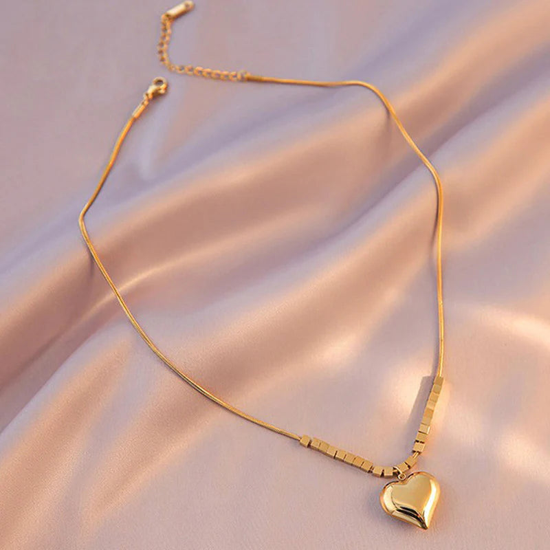 Premium Anti Tarnish Stainless Steel Jewellery for Everyday - Heart Themed Pendant
