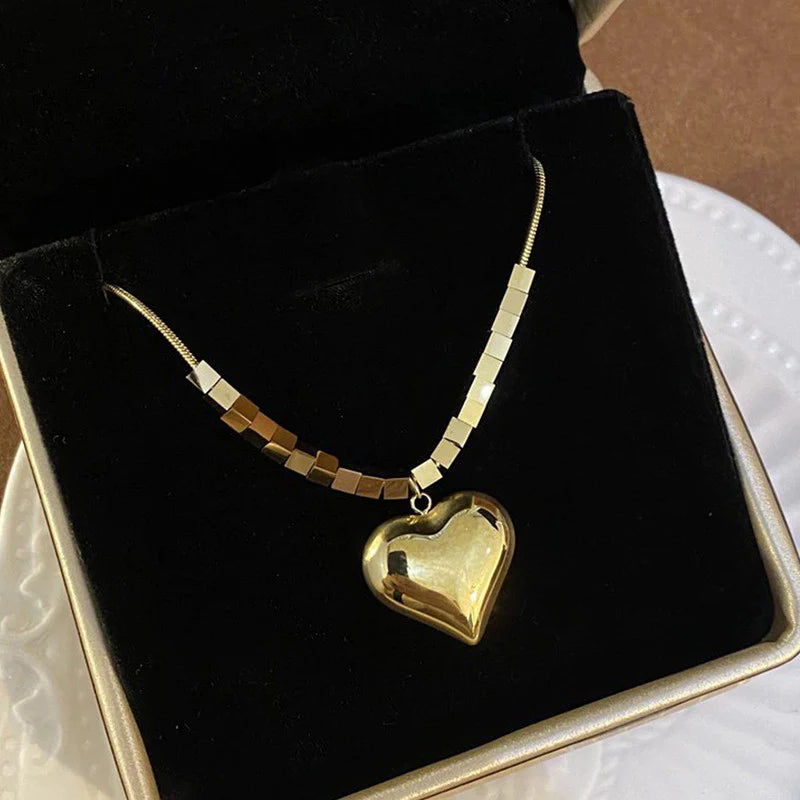 Premium Anti Tarnish Stainless Steel Jewellery for Everyday - Heart Themed Pendant
