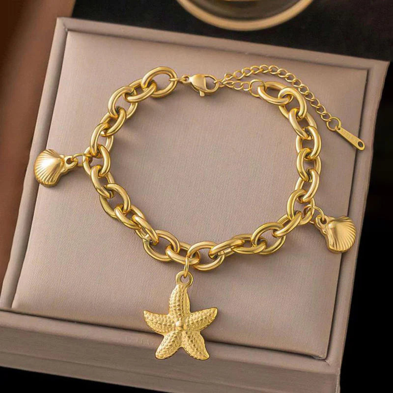 Premium Anti Tarnish Stainless Steel Jewellery for Everyday - Star Wraparound Bracelet