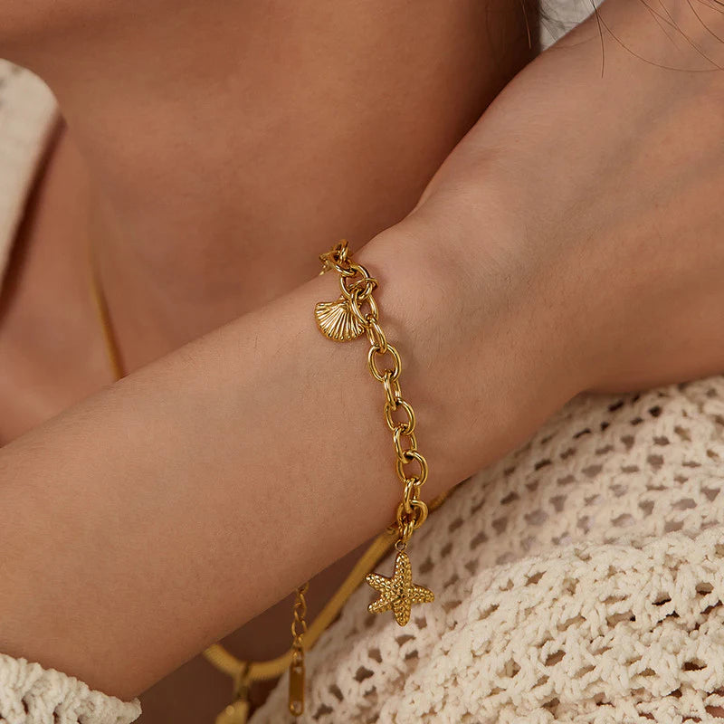 Premium Anti Tarnish Stainless Steel Jewellery for Everyday - Star Wraparound Bracelet