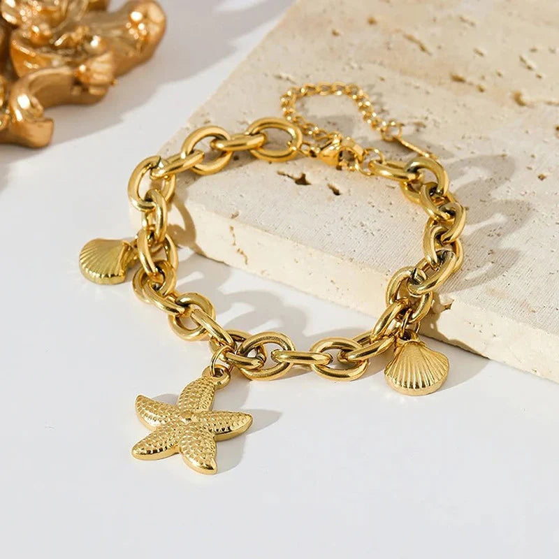 Premium Anti Tarnish Stainless Steel Jewellery for Everyday - Star Wraparound Bracelet
