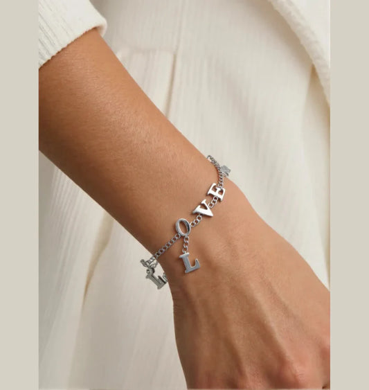 Premium Anti Tarnish Stainless Steel Jewellery for Everyday - Love chain bracelet