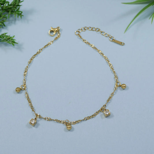Premium Anti Tarnish Stainless Steel Jewellery for Everyday - Studs Chain Bracelet