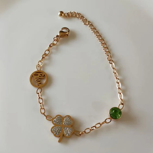 Premium Anti Tarnish Stainless Steel Jewellery for Everyday - Floral Bracelet