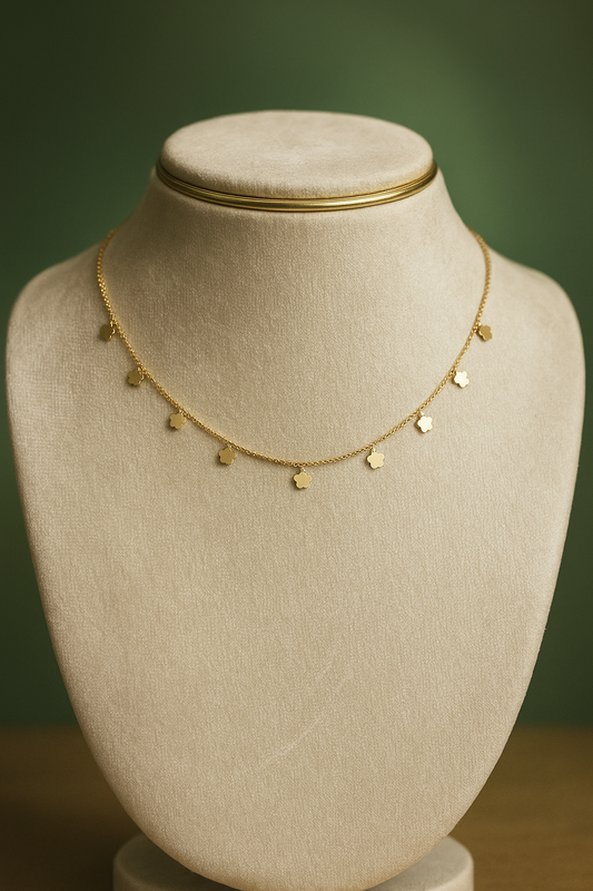 Anti Tarnish Everyday Necklace - Flower Design