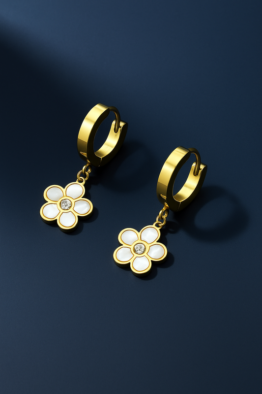 Anti Tarnish Everyday Earrings - Floral Design