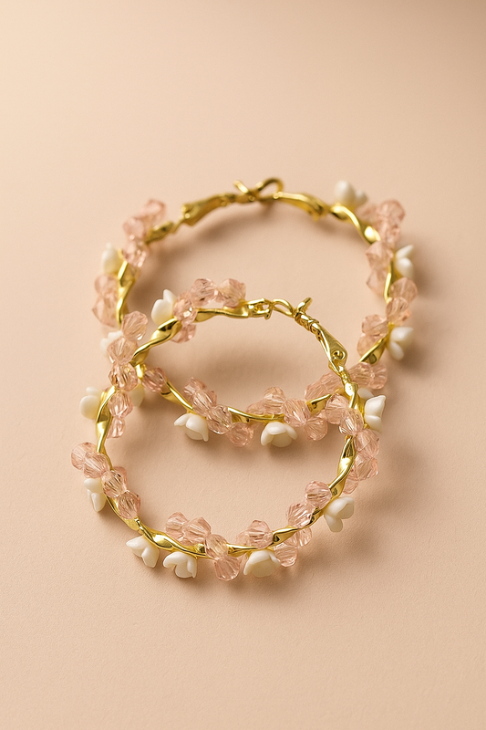 Anti Tarnish Earring - Floral Queen